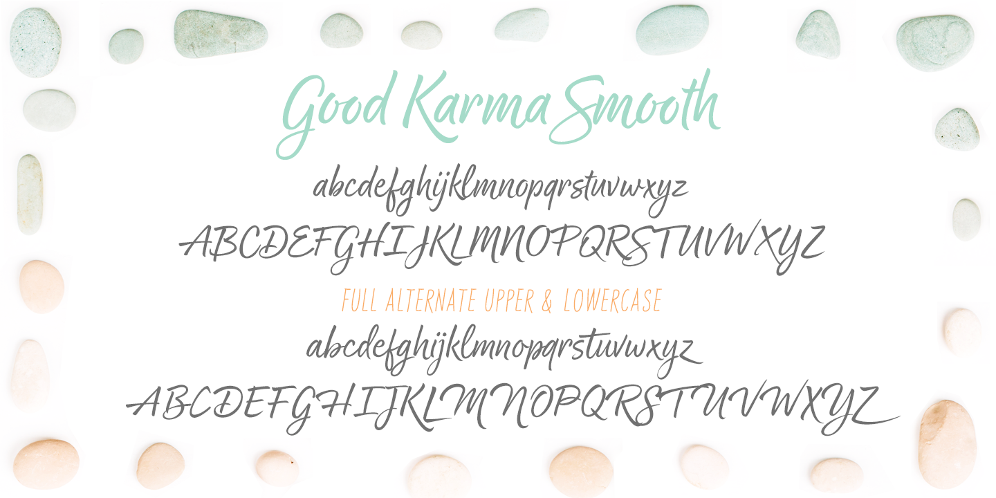 Example font Good Karma Smooth #5
